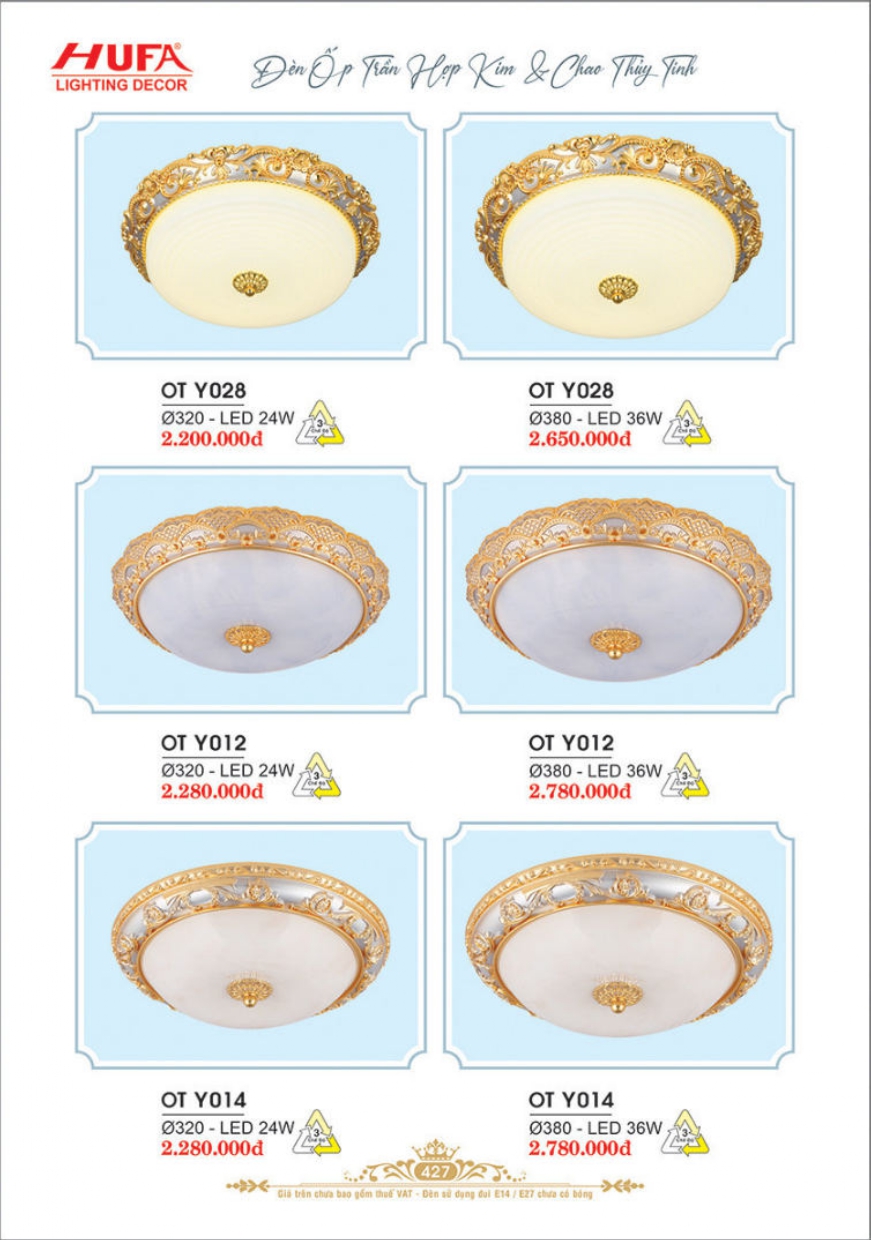 Bảng giá đèn trang trí HUFA